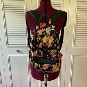 Madden Girl Black Floral Backpack